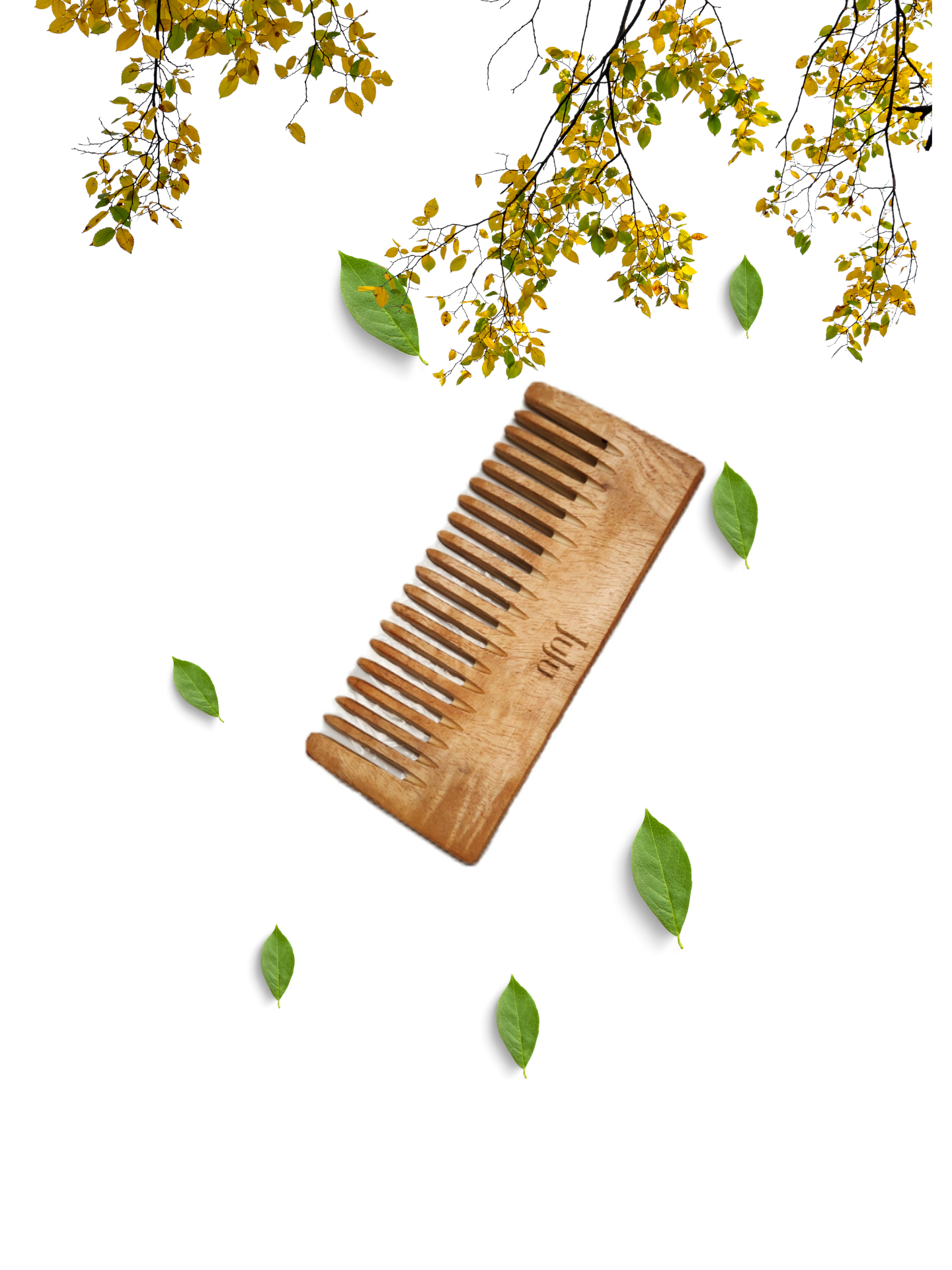 JUJU’s Herbal Neem Wood Comb Combo (Dual Tooth + Wide Tooth | Oil-Infused) - Image 5