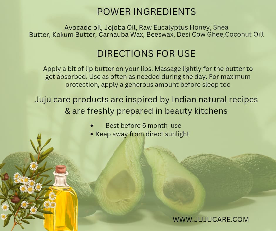 JUJU's Avocado & Jojoba Lip Balm – 15g - Image 2