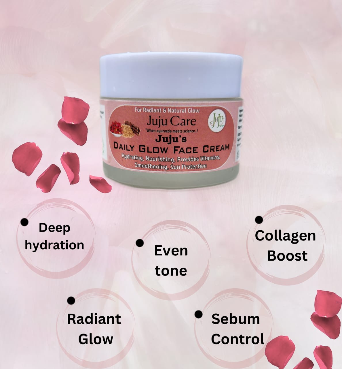 JUJU’s Daily Glow Face Cream – 50g - Image 2