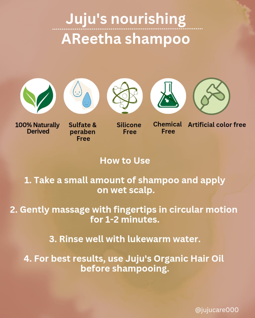 Juju’s Nourishing Aritha Sulfate Free Shampoo - Image 4