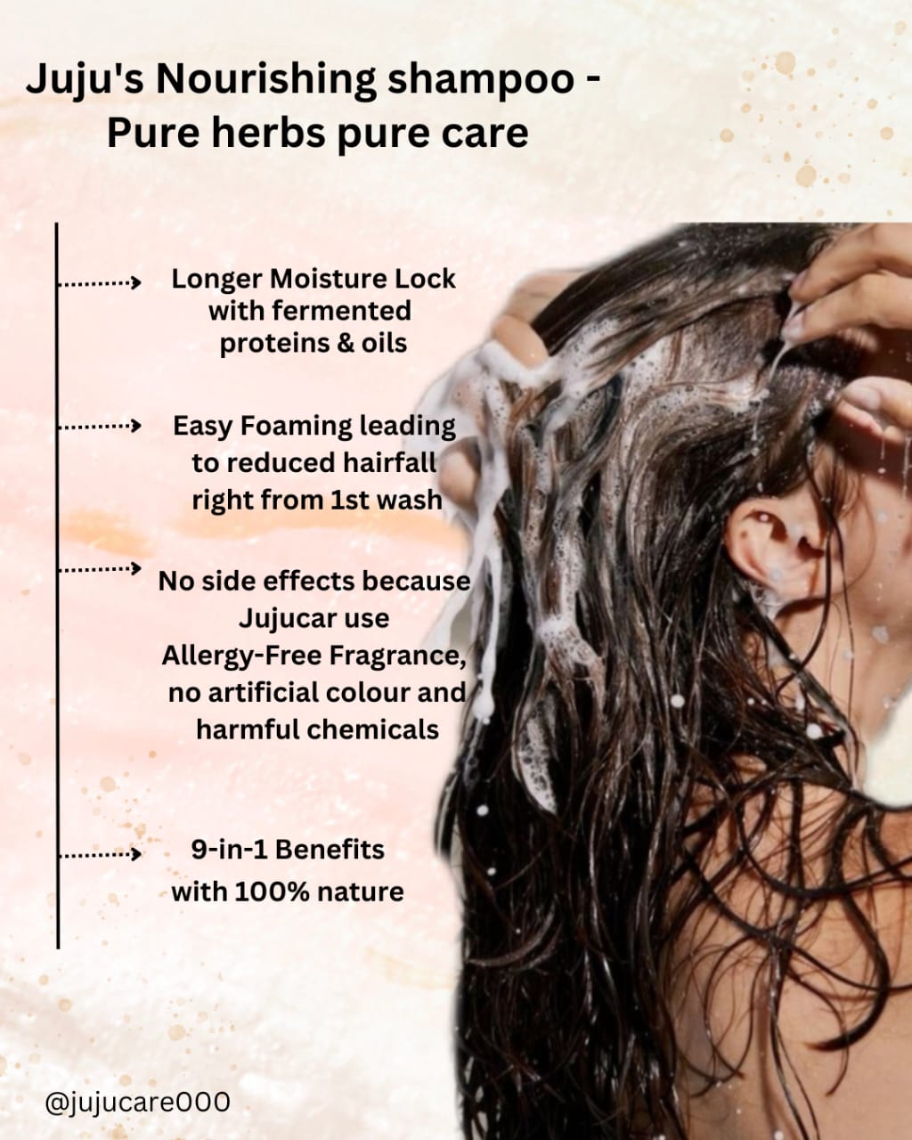 Juju’s Nourishing Aritha Sulfate Free Shampoo - Image 3